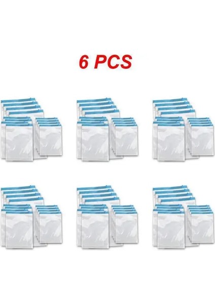 Stil B 6 Adet 1 ~ 10 Adet Elle Vakum Sıkıştırılmış Çanta Roll Up Mühür Çanta Seyahat Space Saver Saklama Torbaları Elbise Organizatör Yeniden Kullanılabilir Ambalaj (Yurt Dışından)