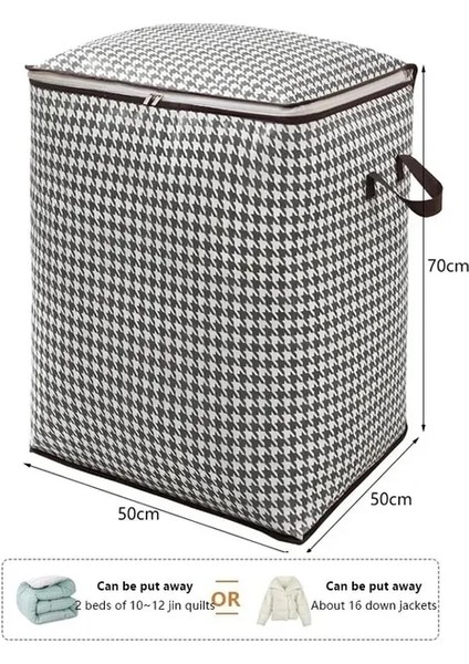 A3-50X50X70 Yorgan Depolama Yatak Organizasyonu Seyahat Dokunmamış Tasarruf Ev Taşıma Alanı Organizatörler Toz Geçirmez Dolap Çantası (Yurt Dışından)