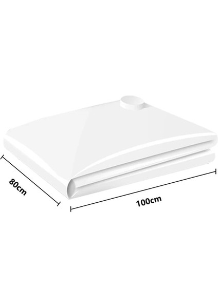 80X100CM Space Saver Vakum Saklama Torbaları Yeniden Kullanılabilir Saklama Torbaları Vakum Yatak Battaniyesi, Yorgan, Yastık ve Yorgan Için Çift Mühürlü (Yurt Dışından)