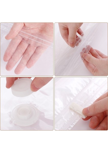 80X100CM Space Saver Vakum Saklama Torbaları Yeniden Kullanılabilir Saklama Torbaları Vakum Yatak Battaniyesi, Yorgan, Yastık ve Yorgan Için Çift Mühürlü (Yurt Dışından) indirimleri