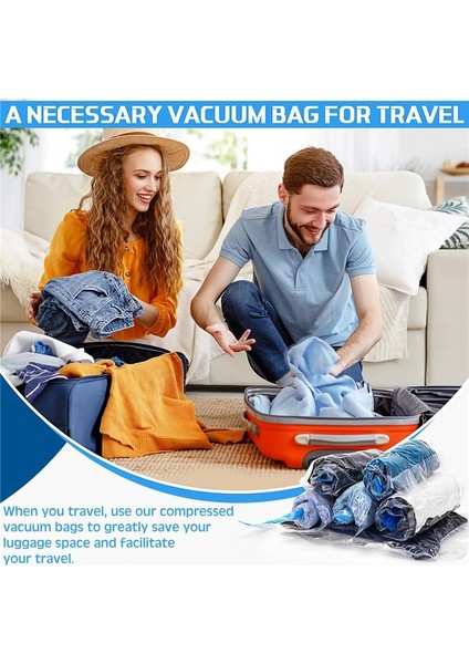 12 Paket 35CM x 50CM 6/15 Paket Çift Fermuarlı Mühürlü Premium Seyahat Roll-Up Vakumlu Saklama Torbaları Ev Ambalaj Organizatörleri Yerden Tasarruflu Sıkıştırma Torbaları (Yurt Dışından) modelleri