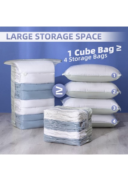 El Pompası Vakum Saklama Torbaları, Kendinden Kilitli Uzay Tasarrufu Organize Çanta, Küp Uzay Çantaları, Battaniye Elbise Yatak Çantaları Egzoz Etmek Için Basın (Yurt Dışından) modelleri