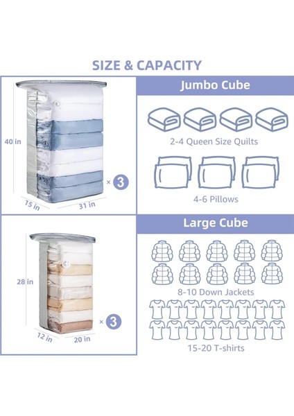 El Pompası Vakum Saklama Torbaları, Kendinden Kilitli Uzay Tasarrufu Organize Çanta, Küp Uzay Çantaları, Battaniye Elbise Yatak Çantaları Egzoz Etmek Için Basın (Yurt Dışından) fırsatları