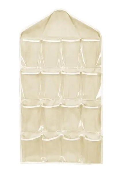 C Toz Geçirmez Asılı Saklama Çantası 16 Cepler Yerden Tasarruflu Polyester Kapı Arkası Iç Asılı Çanta Ev Gereçleri (Yurt Dışından)