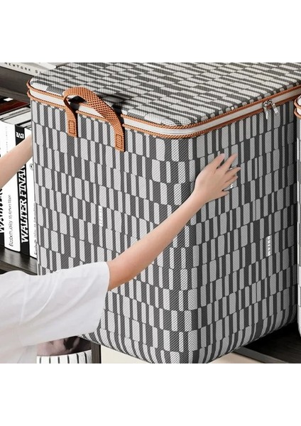 180L Yorgan Elbise Saklama Çantası Büyük Kapasiteli Ekose Toz Geçirmez Organizatör Dolap Uzay Tasarruf Çantası Hareketli Yatak Depolama Organizasyonu (Yurt Dışından) fırsatları