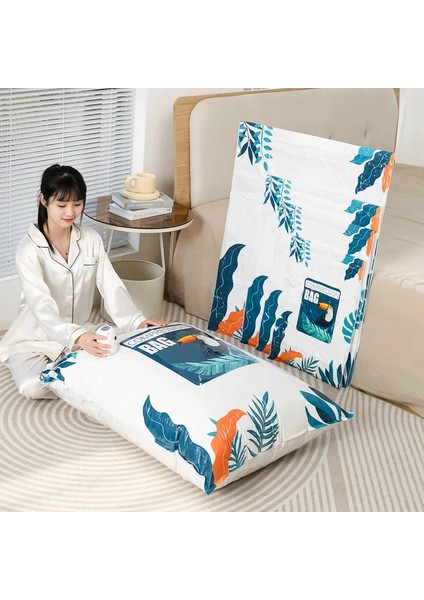 S - 1 Adet 1 Adet Yeniden Kullanılabilir Vakum Sıkıştırma Torbası Seyahat Saklama Çantası Yorgan Yatak Battaniye Elbise Büyük Boy Ev Düzenleyici Uzay Tasarrufu (Yurt Dışından) fiyatları