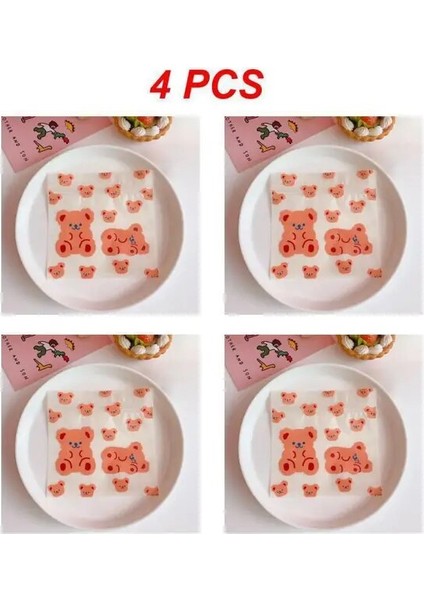 Stil B 4 Adet 1~5 Adet Gıda Saklama Düzenleyici 13.5*13.5cm Seçilen Malzemeler Yaratıcı ve Sevimli Yer Kaplamaz Taşıması Kolay Plastik 4.2g (Yurt Dışından)