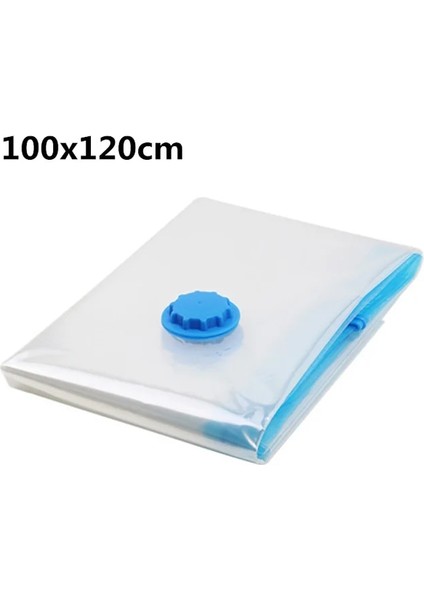 100X120 cm Sıkıştırılmış Çanta El Pompası Seyahat Vakum Torbası Pompası Şeffaf Vakum Mühür Paket Space Saver Giysiler Için Gıda Organizatör (Yurt Dışından)