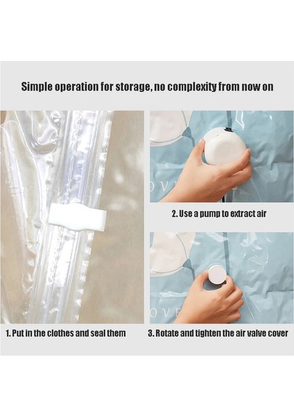 70X110CM Dolap Asılı Vakum Saklama Torbası Giysiler Için, Yeniden Kullanılabilir Sıkıştırma Vakum Torbası Askı Yerden Tasarruflu Şeffaf Mühür Çanta (Yurt Dışından) indirimleri