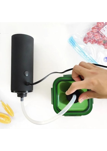 B Seti - Siyah Pompa Elektrikli Vakum Depolama Pompası Hava Kompresörü Giysi Organizatör Çantası Gıda Sous Vide Çantaları Ev Seyahat Mühür Yerden Tasarruf Paketi (Yurt Dışından) fırsatları