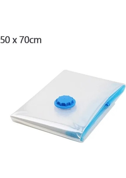 1 Adet 50X70 Vakumlu Saklama Torbaları Vana ile Şeffaf Katlanır Sıkıştırılmış Yerden Tasarruf Sağlayan Seyahat Mühürlü Paket Organizatörleri Havlu Kumaş Battaniye (Yurt Dışından)