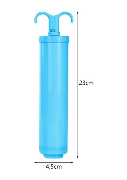 El Pompası 1 Adet Dolap Asılı Organizatör Vakum Torbası Elbise Saklama Çantası Askı ile Yerden Tasarruflu Şeffaf Mühür Çanta Dolap Sıkıştırılmış Çanta (Yurt Dışından)