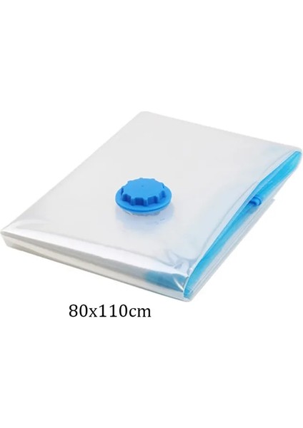 80X110CM 1 Adet Vakumlu Saklama Torbaları Yatak Yastıklar Havlular Giysiler Seyahat Yerden Tasarruflu Depolama Vakumlu Mühürlü Çantalar Yeniden Kullanılabilir (Yurt Dışından)