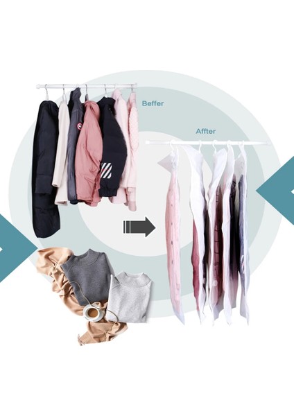 110X70CM 5 Adet Dolap Asılı Vakum Saklama Çantası Askı ile Kalınlaşmak Anti-Toz Saklama Dolabı Organizatör Space Saver Çanta Toz Geçirmez Kapak Çanta (Yurt Dışından) modelleri