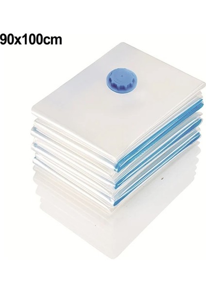 90X100CM Vakum Saklama Torbaları Giysi Yastıklar Yatak Battaniye Uzay Tasarrufu Sıkıştırma Mühür Torbalar Dolap Saklama Torbaları Organizatör (Yurt Dışından)