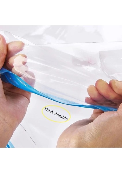 2 Adet 40X60 Dayanıklı Vakum Saklama Torbaları Giysi Yastıklar Yatak Battaniye Daha Fazla Yerden Tasarruf Sıkıştırma Mühür Fermuar Dolap Organizatör (Yurt Dışından) fırsatları