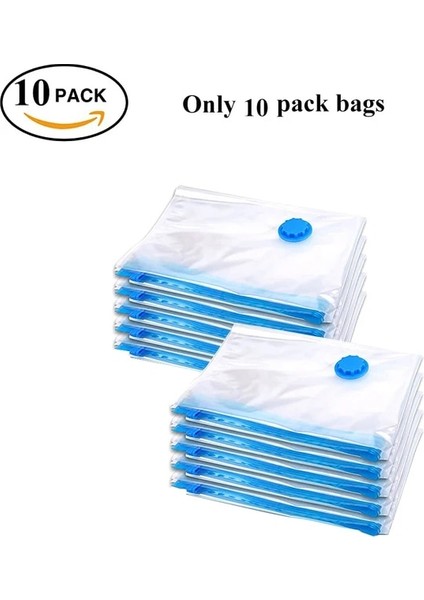 Sadece 10 Paket Çanta 80X100CM 10/6/4 Paket Uzay Tasarruf Çantaları Elbise Organizatörü Vakum Saklama Mühürleyen Çantalar Battaniyeler Elbise Yastıkları Yorganlar El Pompalı (Yurt Dışından)