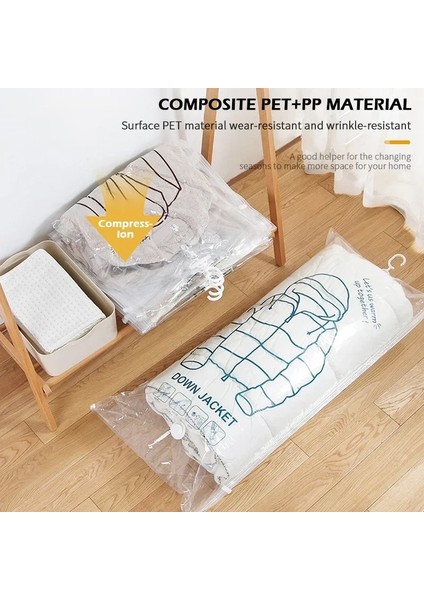 67X90CM Dolap Askı ile Sıkıştırılmış 1 Adet Elbise Dolabı S Vakum Asılı Organizatör Uzay Depolama Mühür Tasarrufu Çanta Temizle (Yurt Dışından) fırsatları