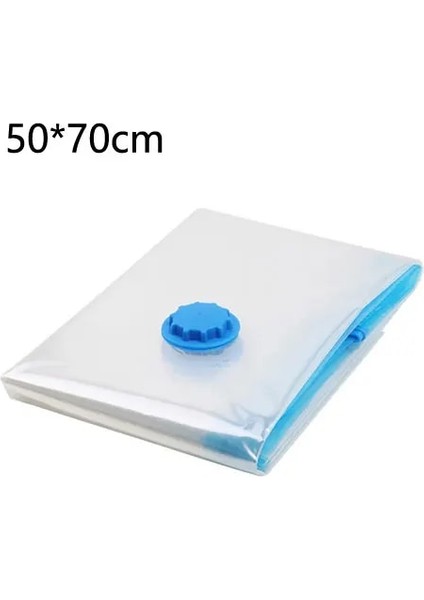 50X70 cm Ev Yatak Odası Vakum Poşeti Depolama Ev Düzenleyici Şeffaf Elbise Organizatör Mühür Sıkıştırılmış Seyahat Tasarruflu Yer Çanta Paketi (Yurt Dışından)