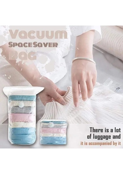 50X70X30CM Vakum Sıkıştırma Emmesiz Saklama Çantası Organizatör Seyahat Tasarrufu Yerden Tasarruf Giysi Yorgan Battaniye Manuel El Pompası (Yurt Dışından) fiyatları