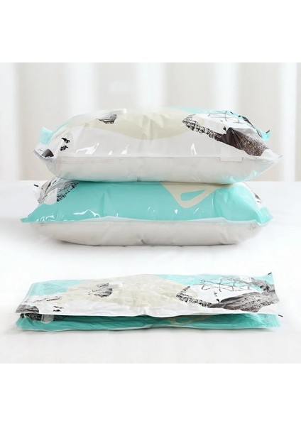 100X110 cm 1 Parça Yaratıcı Vakum Torbası Ev Dolap Organizatör Elbise Yorgan Saklama Torbaları Vakumlama Makinesi Makinesi Seyahat Yerden Tasarruflu Ambalaj (Yurt Dışından) modelleri