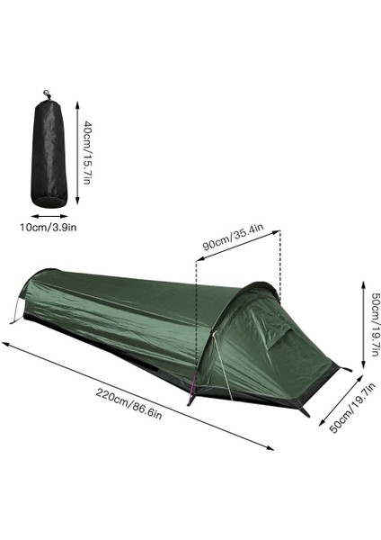 Sadece Zemin Örtüsü Kamp Tek Kişilik Çadır Ultralight Kompakt Açık Hava Uyku Tulumu Çadır Daha Büyük Uzay Su Geçirmez Uyku Tulumu Örtüsü Yürüyüş Için (Yurt Dışından) modelleri