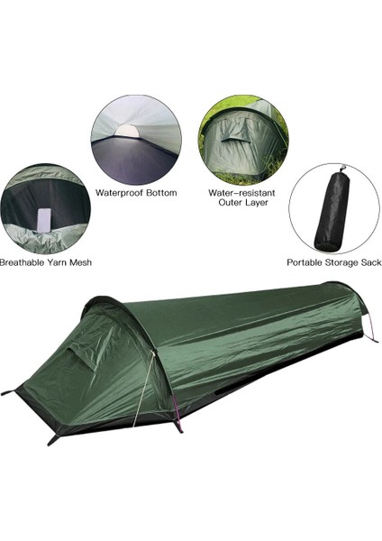 Çadır Kamp Için Zemin Örtüsü Tek Kişilik Çadır Ultralight Kompakt Açık Hava Uyku Tulumu Çadır Daha Büyük Uzay Su Geçirmez Sırt Çantası Çadır Örtüsü Yürüyüş (Yurt Dışından) modelleri