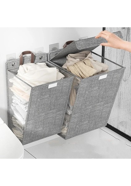 Bej L Katlanabilir Asılı Kirli Çamaşır Sepeti Sepeti Yerden Tasarruf Büyük Su Geçirmez Elbise Bebek Saklama Çantası Banyo Organizatör (Yurt Dışından) fiyatları