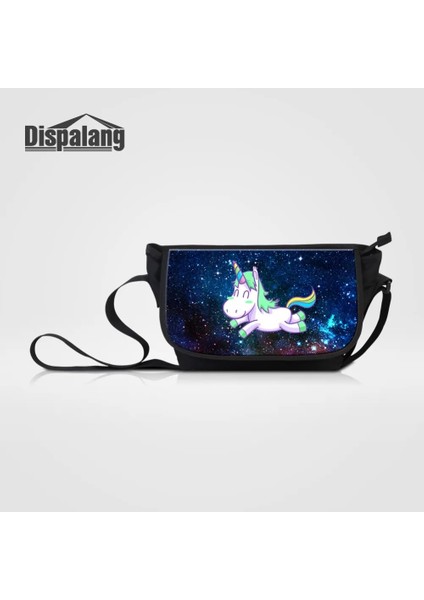 Messenger BAG21 37X21X16CM Unicorn Hayvan Kanvas Messenger Çanta Genç Kızlar Için Evren Uzay Kadın Büyük Günlük Crossbody Omuz Çantaları Erkek Büyük Satchel (Yurt Dışından) fiyatları