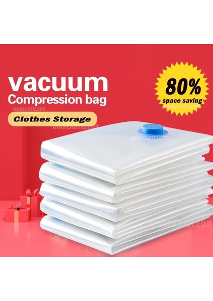 3'lü Pompalı Torba Orta 50 x 70 cm Valfli Vakumlu Saklama Torbaları Şeffaf Katlanır Sıkıştırılmış Yerden Tasarruflu Seyahat Mühürlü Paket Organizatörleri Havlu Bez Battaniye Için (Yurt Dışından) fiyatları