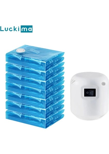 G Set 55W Elektrikli Hava Vakum Pompası Giysi Saklama Çantası Ev Düzenleyici Seyahat Space Saver Mühürleyen Ambalaj Poşetleri 220V Makine (Yurt Dışından) fiyatları