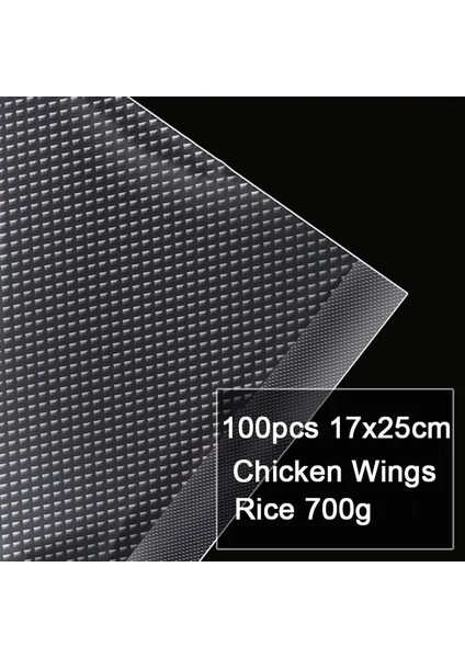 100 Adet 17X25 cm 3 Takım 100 Adet Gıda Vakumlama Makinesi Torbası Sous Vide Space Saver Depolama Ambalaj Poşetleri Taze Tutmak Organizatör Mutfak Aksesuarları Bpa Içermez (Yurt Dışından)