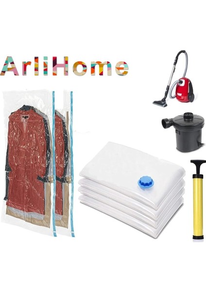 50X60 Vakum Saklama Torbaları, Yeniden Kullanılabilir Uzay Tasarruf Çantaları Çift Fermuarlı Conta ve Sızıntı Valfi, Vakum Paketi Saklama Torbaları Giysiler Için Jumbo Boyutu (Yurt Dışından)