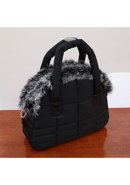 Altın 34X25X14CM Kış Kadın Sıcak Uzay Pamuk Kabuk Çanta 2020 Yeni Tasarımcı Tavşan Kürk Çanta Marka Lüks Çanta Bayan Omuz Çantası (Yurt Dışından) fiyatları