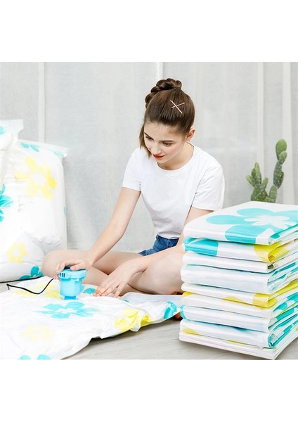 L 3 Adet Vakum Sıkıştırma Saklama Çantası Ev Yorgan Elbise Aşağı Ceket Depolama Nem Geçirmez Mühür Organizatör Yerden Tasarruf Bez Saklama Çantaları (Yurt Dışından) fiyatları