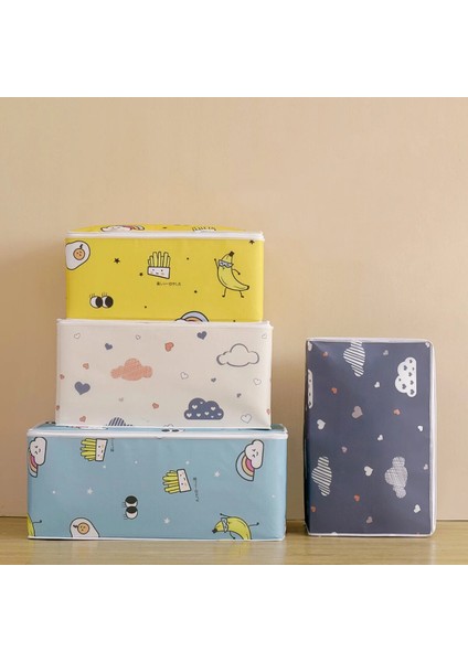 M Yükseltme Kalınlaşmak Karikatür Baskı Yorgan Saklama Çantası Büyük Kapasiteli Katlanabilir Kumaş Yorgan Battaniye Dolap Organizatör Çantası Toz Geçirmez Yerden Tasarruf Baskı Çantası (Yurt Dışından) indirimleri