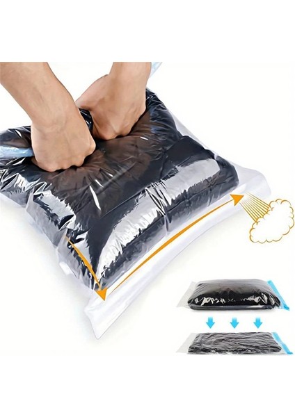 12 Paket 35CM x 50CM 15 Paket Manuel Roll-Up Vakum Saklama Torbası Sıkıştırılmış Yerden Tasarruflu Seyahat Kıyafetleri Organizatör Bagaj Ambalajı Için Şeffaf (Yurt Dışından) modelleri