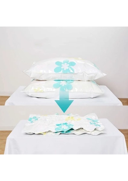 L 3 Adet Vakum Sıkıştırma Saklama Çantası Ev Yorgan Elbise Aşağı Ceket Depolama Nem Geçirmez Mühür Organizatör Yerden Tasarruf Bez Saklama Çantaları (Yurt Dışından) fırsatları