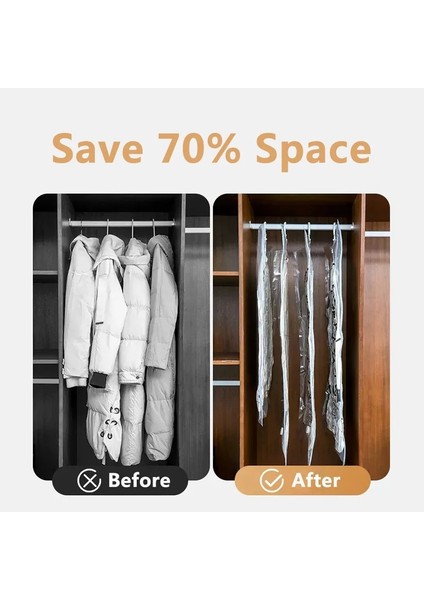60X130 cm Dolap Asılı Organizatör Vakum Torbası Giysi Saklama Çantası Askı ile Yerden Tasarruflu Temizle Mühür Çanta Dolap Sıkıştırılmış Çanta (Yurt Dışından) modelleri