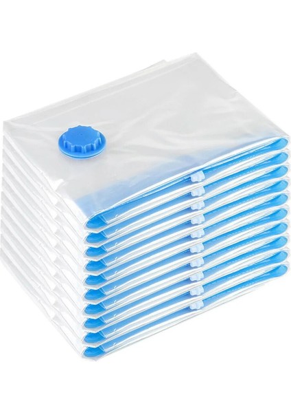 Sıkıştırma Torbası 100X130 cm Büyük Vakum Torbası Ev Düzenleyici Yorgan Elbise Vakum Saklama Torbası Su Geçirmez Sıkıştırma Seyahat Yerden Tasarruf Sağlayan Hava Yastıkları (Yurt Dışından) fırsatları