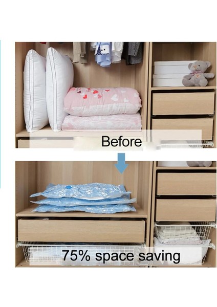 60X80CM Şeffaf Vakumlu Saklama Torbaları Giysi Yatak Takımı Space Saver Yeniden Kullanılabilir Ev Sıkıştırılmış Dolap Organizatörleri ve Saklama Torbaları (Yurt Dışından) modelleri