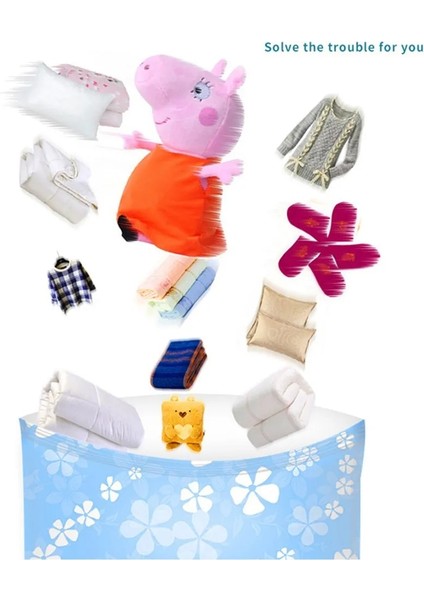 60X80CM Şeffaf Vakumlu Saklama Torbaları Giysi Yatak Takımı Space Saver Yeniden Kullanılabilir Ev Sıkıştırılmış Dolap Organizatörleri ve Saklama Torbaları (Yurt Dışından) fırsatları