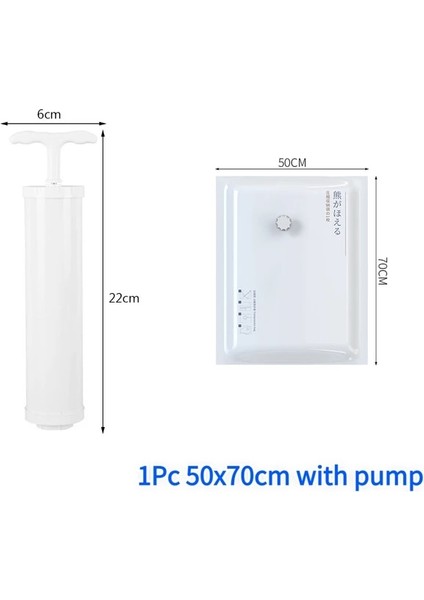 1 Adet 50X70CM Set 1/3/5 Adet Vakum Poşeti Depolama Ev Düzenleyici Katlanabilir Yatak Elbise Vakumlu Saklama Çantası Mühür Sıkıştırılmış Seyahat Yerden Tasarruf Sağlayan Çantalar (Yurt Dışından)