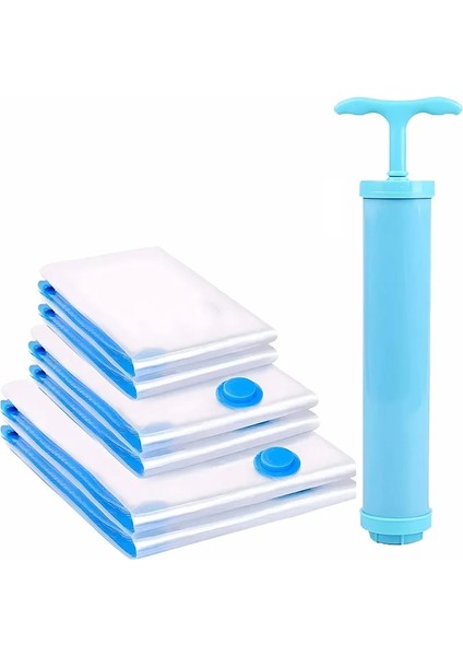 Sıkıştırma Torbası 40X60 cm Büyük Vakum Torbası Ev Düzenleyici Yorgan Elbise Vakum Saklama Torbası Su Geçirmez Sıkıştırma Seyahat Yerden Tasarruflu Hava Yastıkları (Yurt Dışından) fırsatları