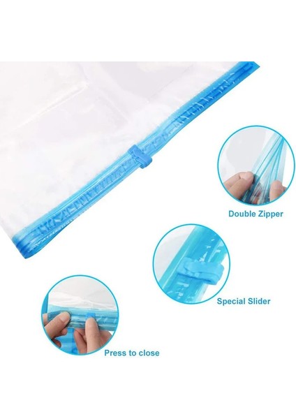 Sıkıştırma Torbası 40X60 cm Büyük Vakum Torbası Ev Düzenleyici Yorgan Elbise Vakum Saklama Torbası Su Geçirmez Sıkıştırma Seyahat Yerden Tasarruflu Hava Yastıkları (Yurt Dışından) indirimleri