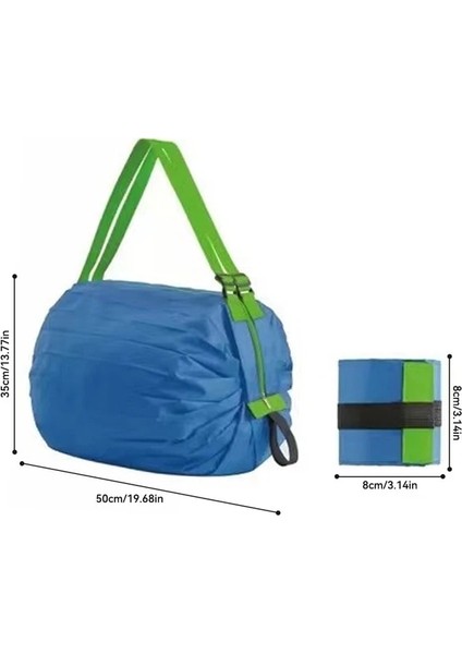 Renk 18 Katlanabilir Alışveriş Çantası Uzaydan Tasarruf Yeniden Kullanılabilir Süpermarket Bakkal Alışveriş Çantası Seyahat Plaj Spor Spor Çantası Aperatifler Için Giysi (Yurt Dışından)