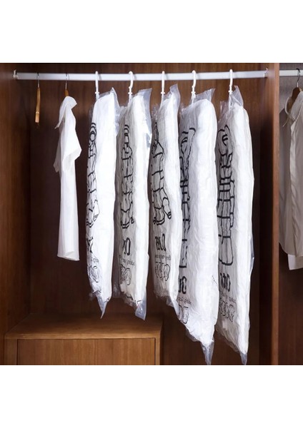 67X90CM Vakum Saklama Torbaları Giysiler Için, Asılı Uzay Çantaları Giysi Sıkıştırma Organizatör Yeniden Kullanılabilir Giysi Koruyucu Dolap Organizatör (Yurt Dışından) indirimleri