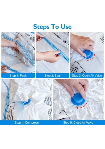 Sadece Hava Pompası Elektrikli Hava Pompası ile Seyahat Vakum Saklama Çantası Çift Fermuarlı Mühürlü Yerden Tasarruflu Taşınabilir Ev Elbise Battaniye Storageorganize (Yurt Dışından) indirimleri
