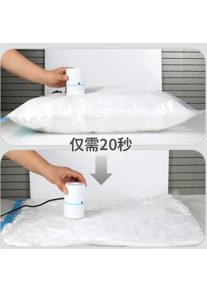 4 Adet 50X70 cm Sıkıştırılmış Çanta Elektrikli Pompa Seyahat Vakum Poşeti Pompası Mini Vakumlama Makinesi Makinesi Space Saver Giysiler Için Gıda Organizatör (Yurt Dışından) fırsatları