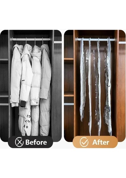 67X100CM Depolama Giysileri Yeniden Kullanılabilir Çanta Uzay Şeffaf Asılı Organizatör Konfeksiyon Sıkıştırma Torbaları Koruyucu Vakum (Yurt Dışından) indirimleri